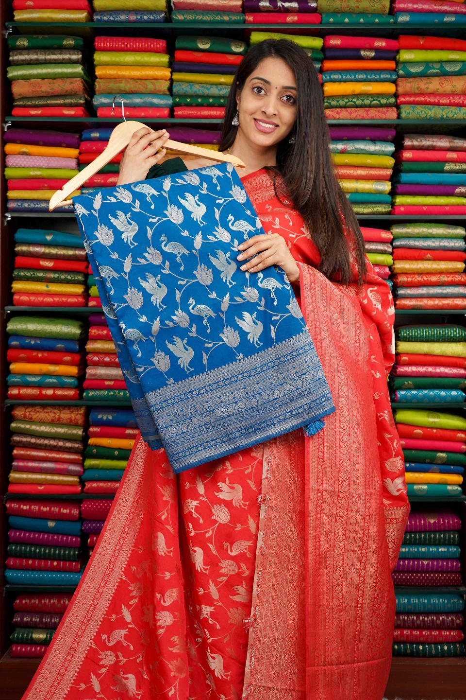 Matty Georgette All Over Design Teal Blue Saree