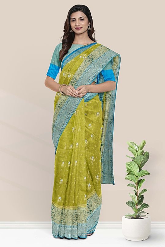 EE-V12188 Blue Green Kanchi – sakhifashions