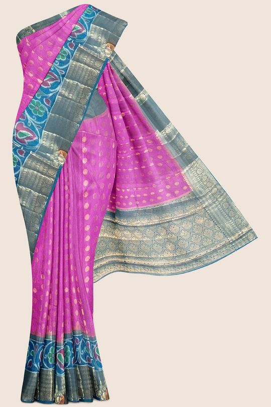 Buy Nandithaa Raw Silk Saree (Sa-831_Copper Sulphate Blue) at Amazon.in