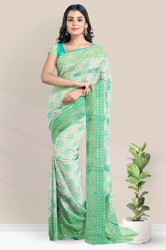 Lime Green and Turquoise Blue Ombre Saree | Buy Latest Sari Collection  Online in India – www.liandli.in