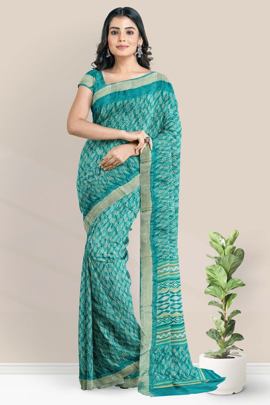 Deep Sea #Green and Purple Shimmer Chiffon #Saree With Blouse @ $99.96 |  Shop Here: http://www.utsavfashi… | Designer evening gowns, Special  dresses, Indian dresses