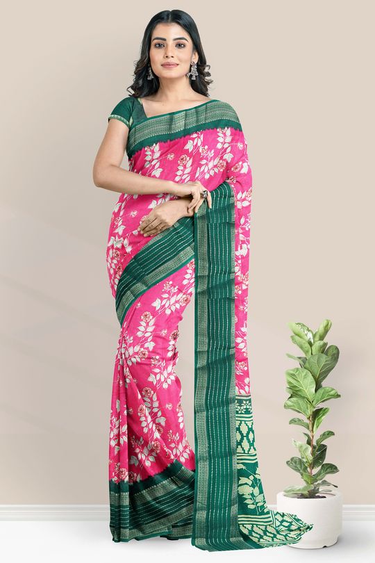 Palimpsest Dark Green Soft Banarasi Silk Saree With Stunner