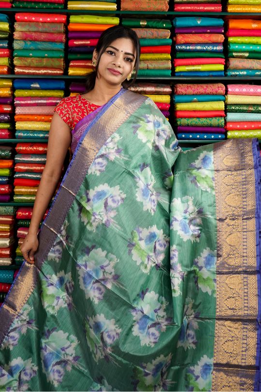 30 Blue Blouse Designs For Blue Silk Saree - Candy Crow