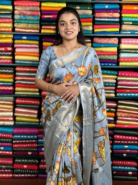 Kalamkari Pattu Silk Vol 2 By Anantesh Lifestyle Digital Printed Saree  Collection Anantesh Lifestyle Wholesale Sarees Catalog