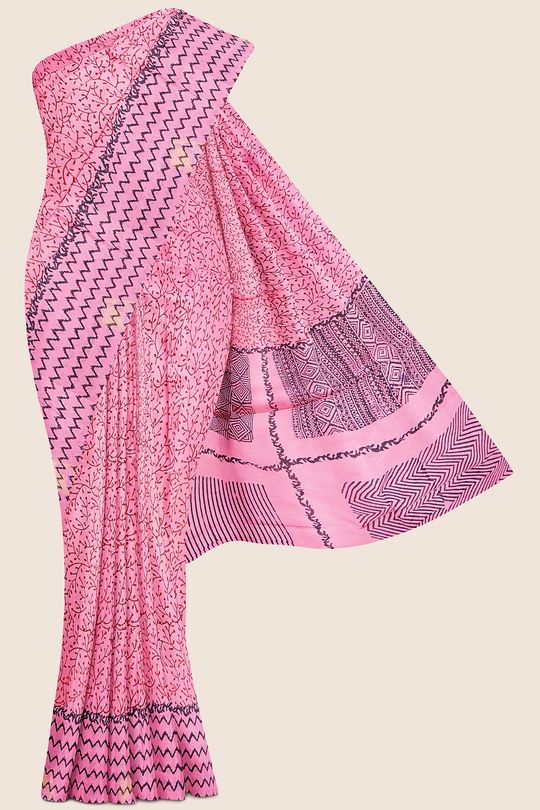 Summer Special Meena Cotton Light Pink Saree