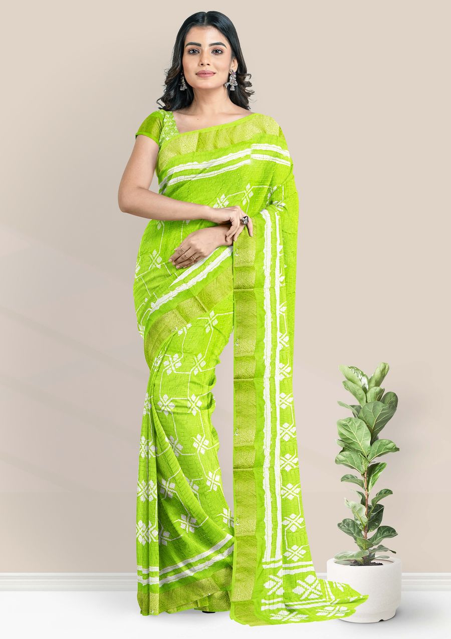 Navy Blue and Parrot Green color kuppadam pattu handloom saree with all  over checks and buties