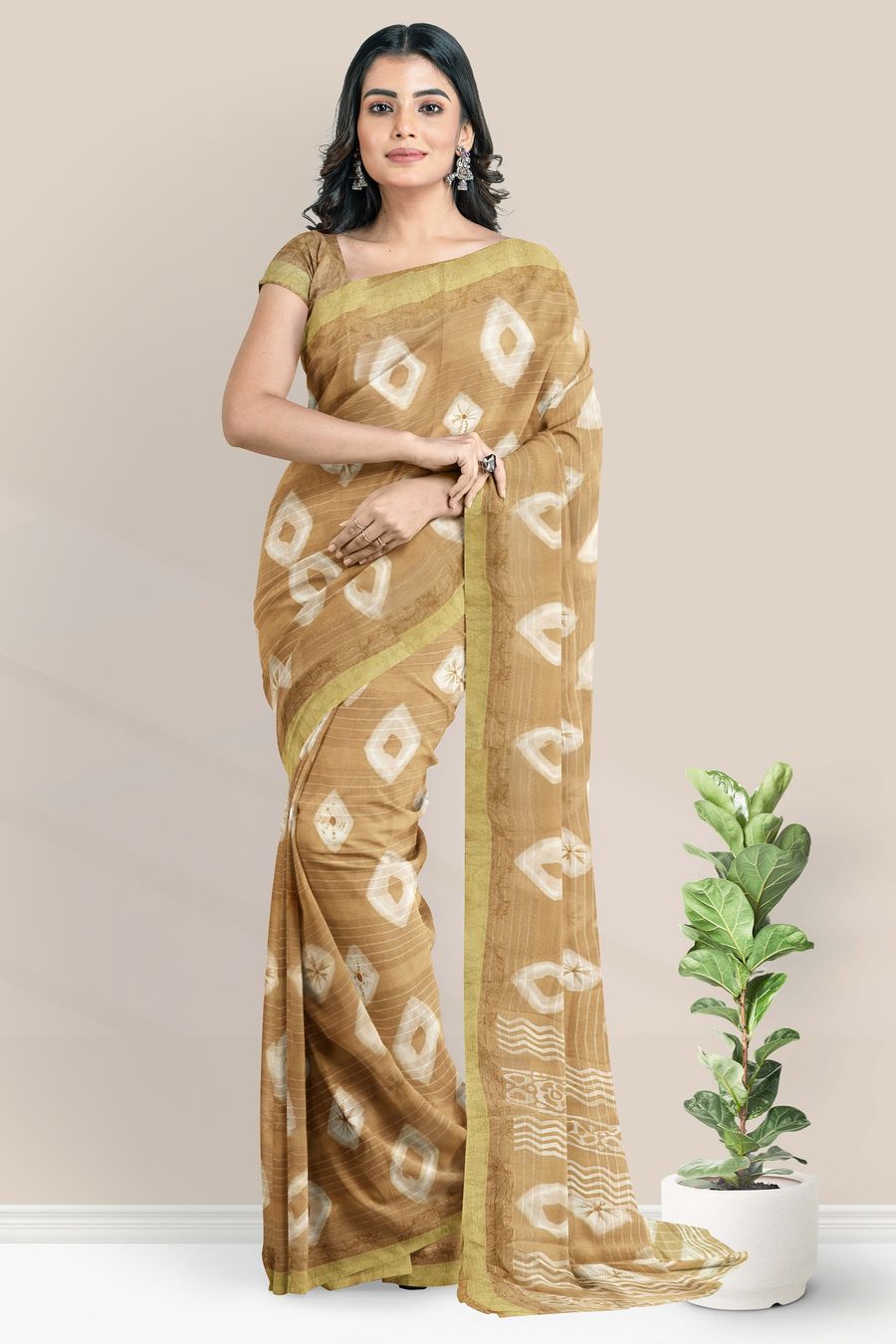 Light Copper #Colour Net #Saree with Blouse | Best designer sarees, Chiffon  saree, Net saree