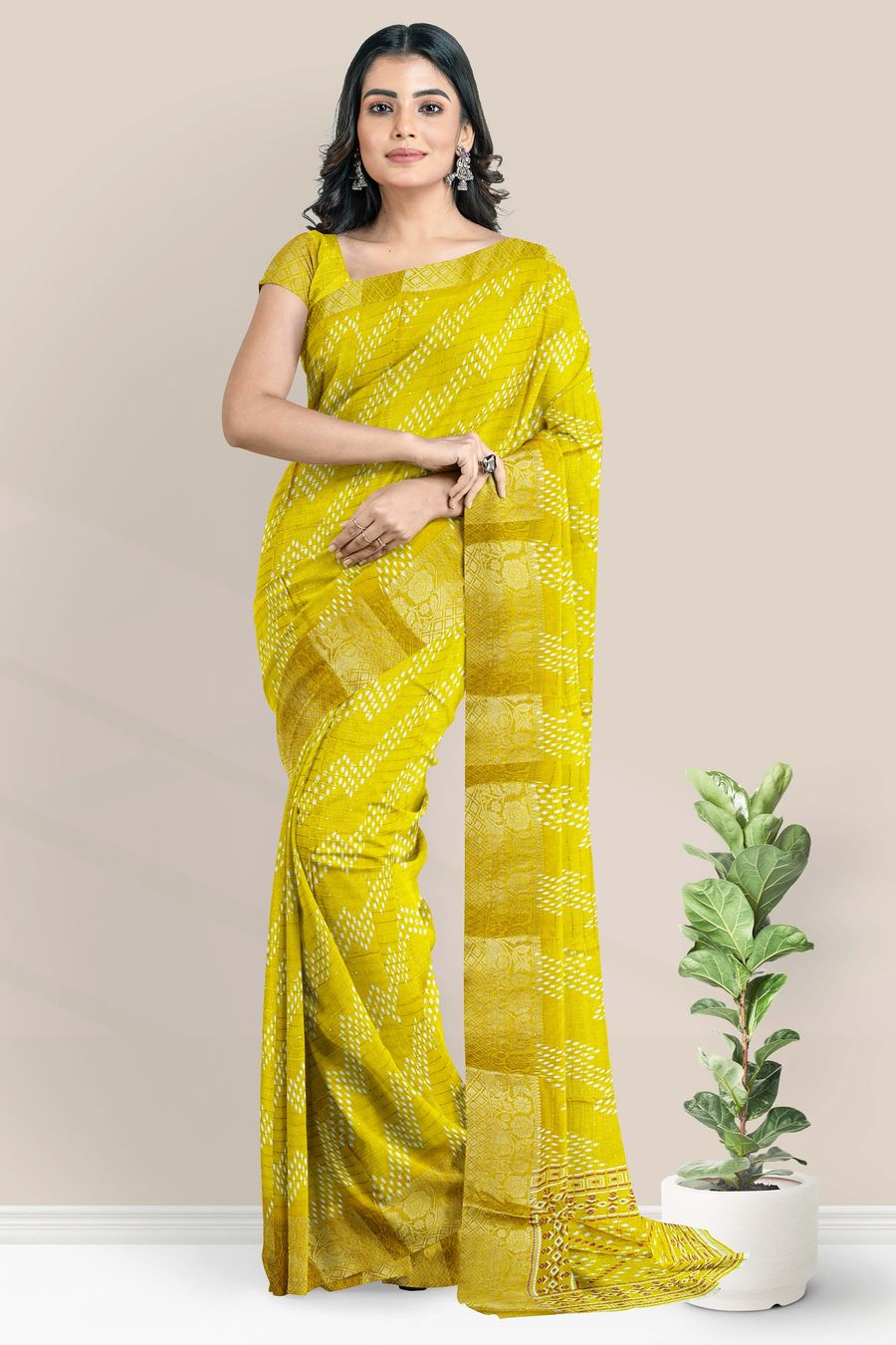 Soft Silk Gold Zari And Sequence Work Mustard Yellow Saree